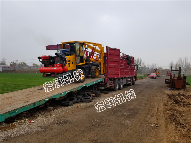 宏潤(rùn)護(hù)欄鉆孔機(jī)繼續(xù)發(fā)往陜西延安