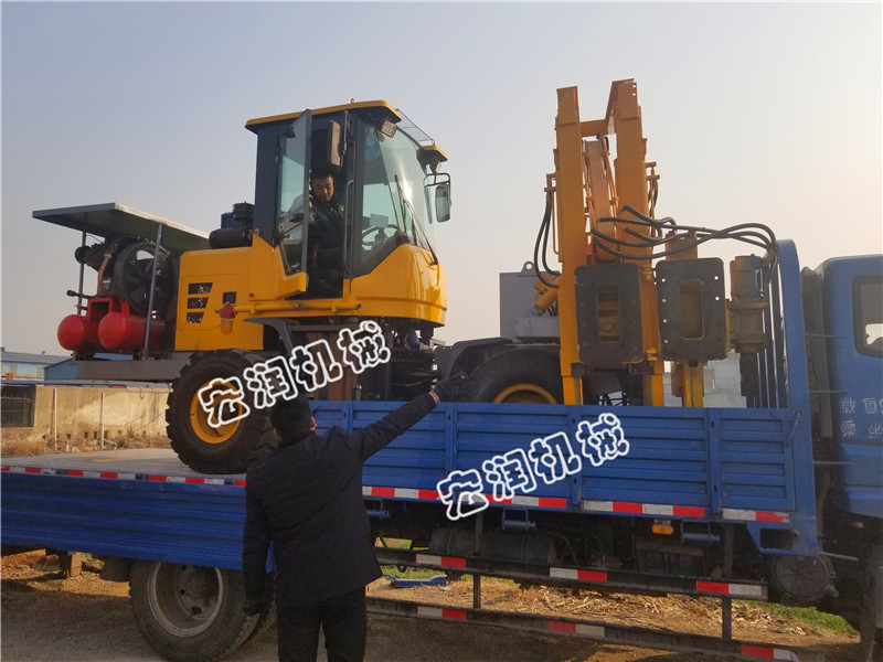 宏潤(rùn)護(hù)欄鉆孔機(jī)繼續(xù)發(fā)往陜西延安