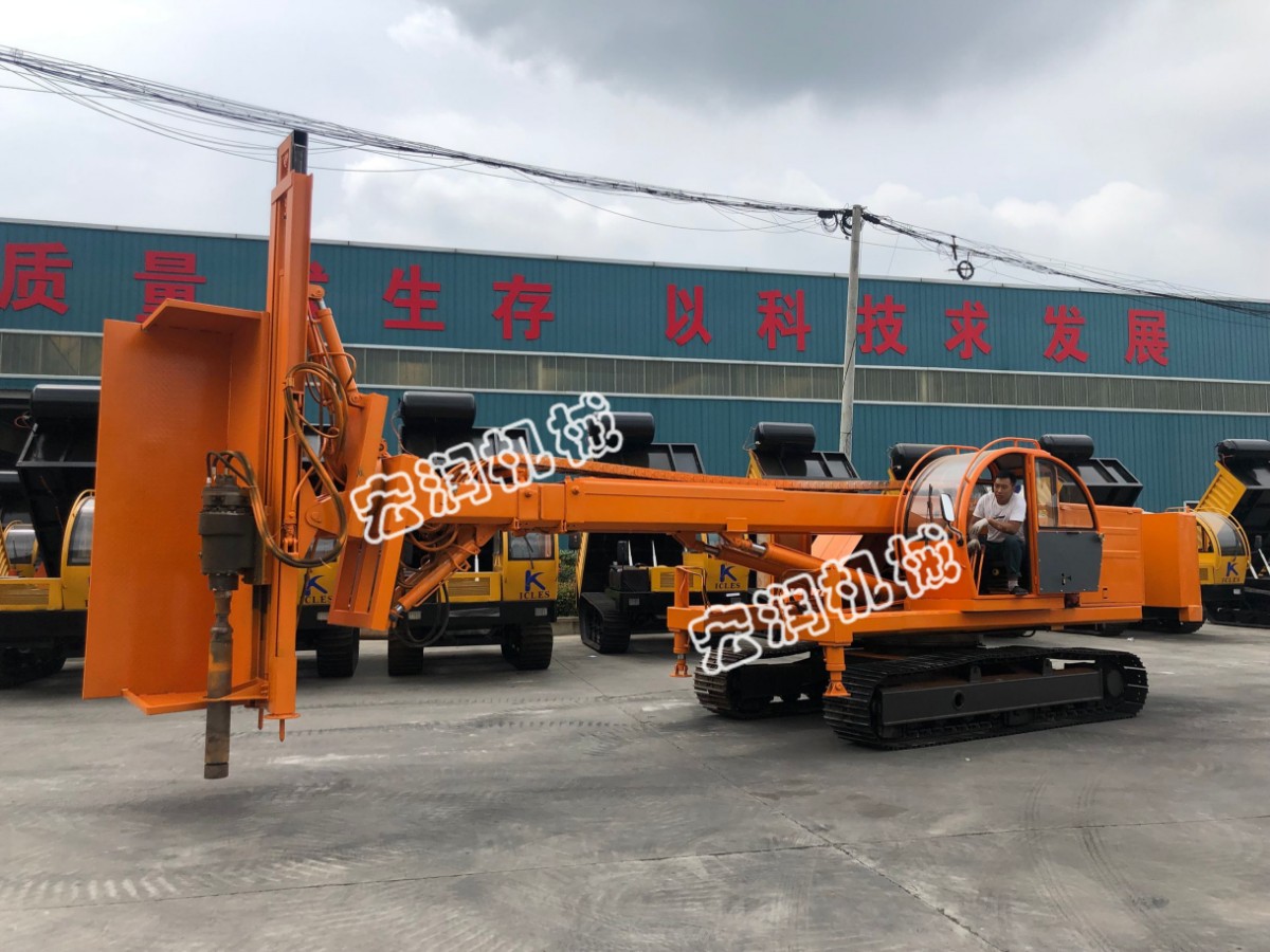 山東宏潤15米護(hù)坡錨桿鉆機(jī)下線，護(hù)坡工程的施工技術(shù)