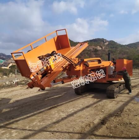 山體護坡鉆孔機發(fā)貨山東威海  宏潤機械